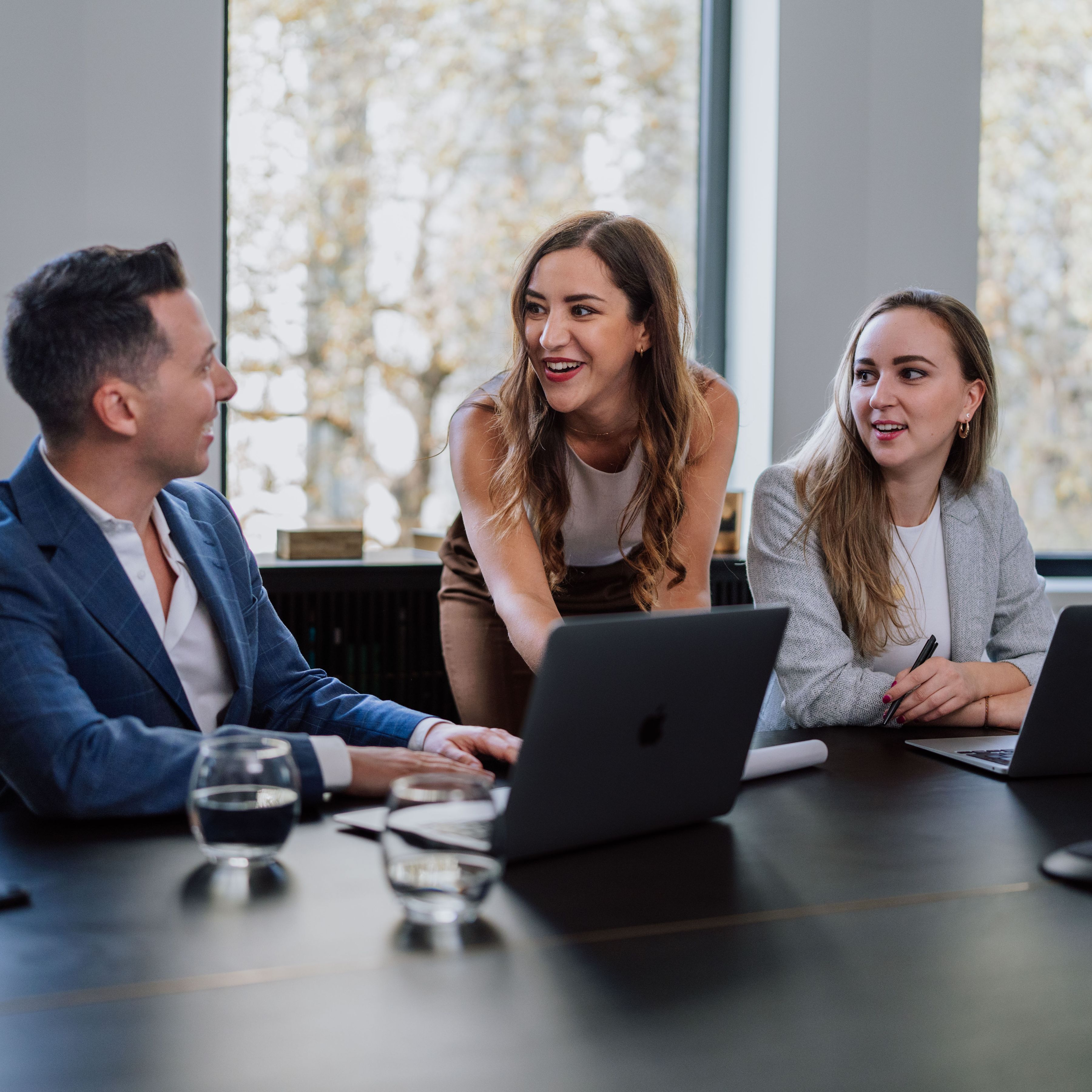 Employees in office