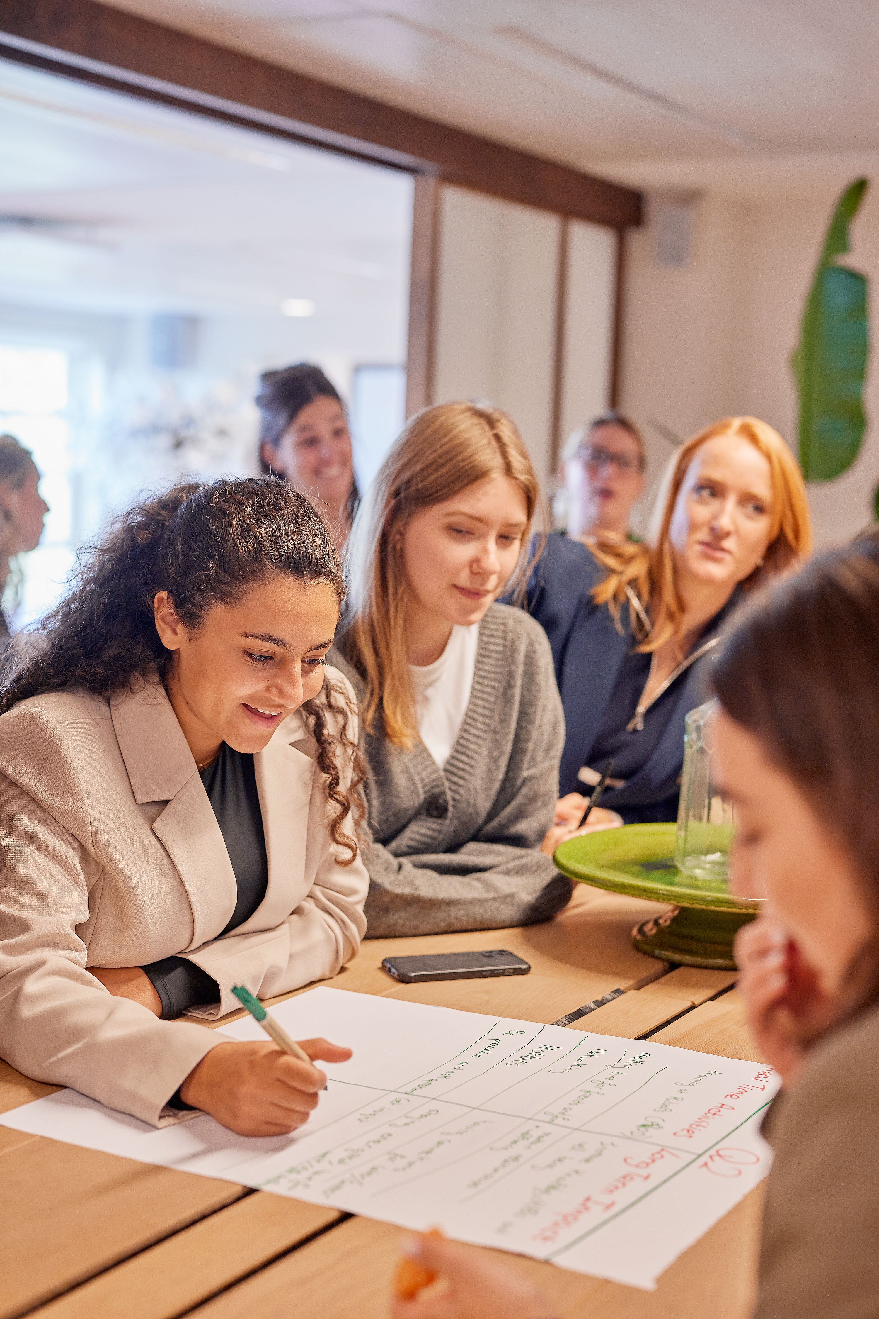 Stagiaires in opleiding