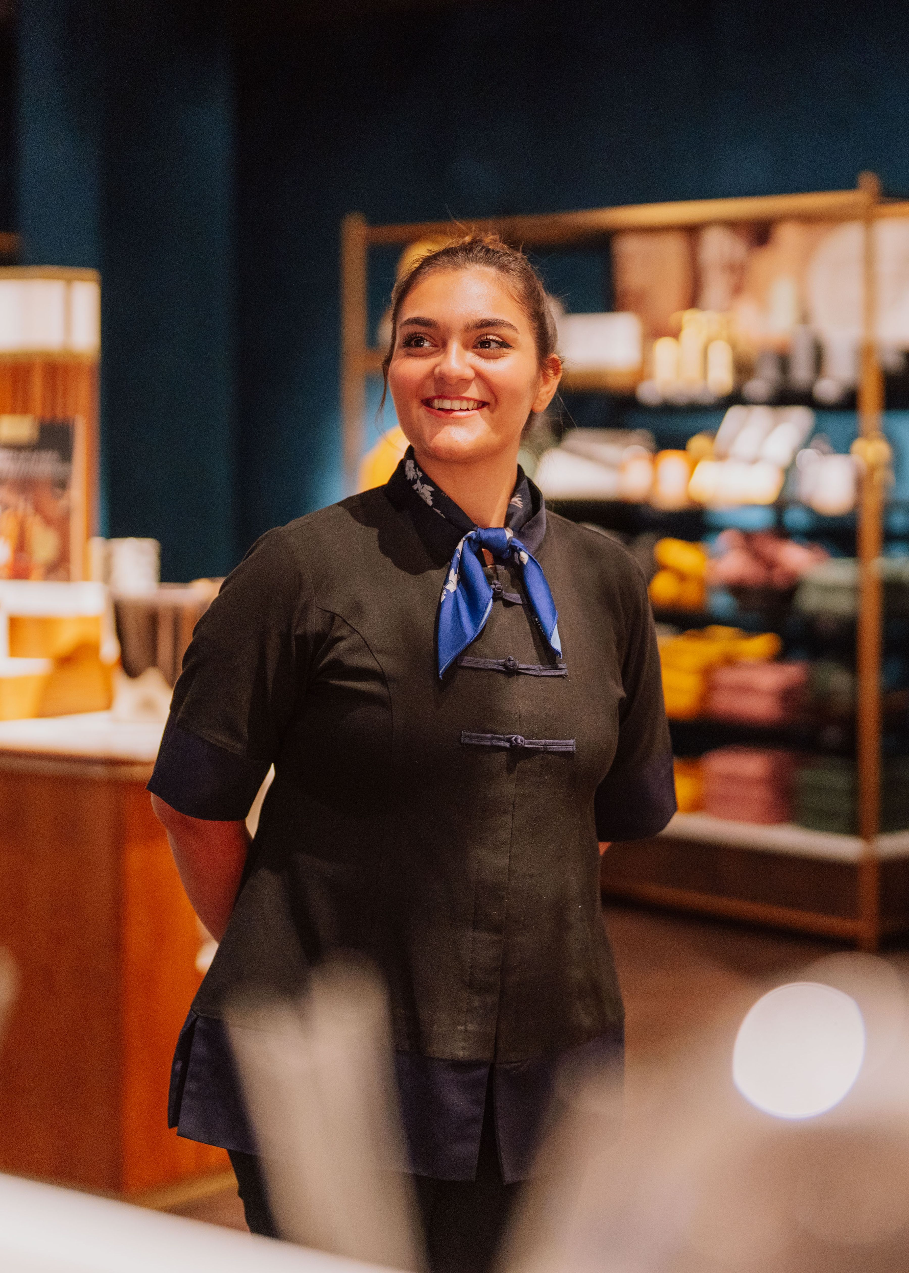 Rituals shop employee smiling
