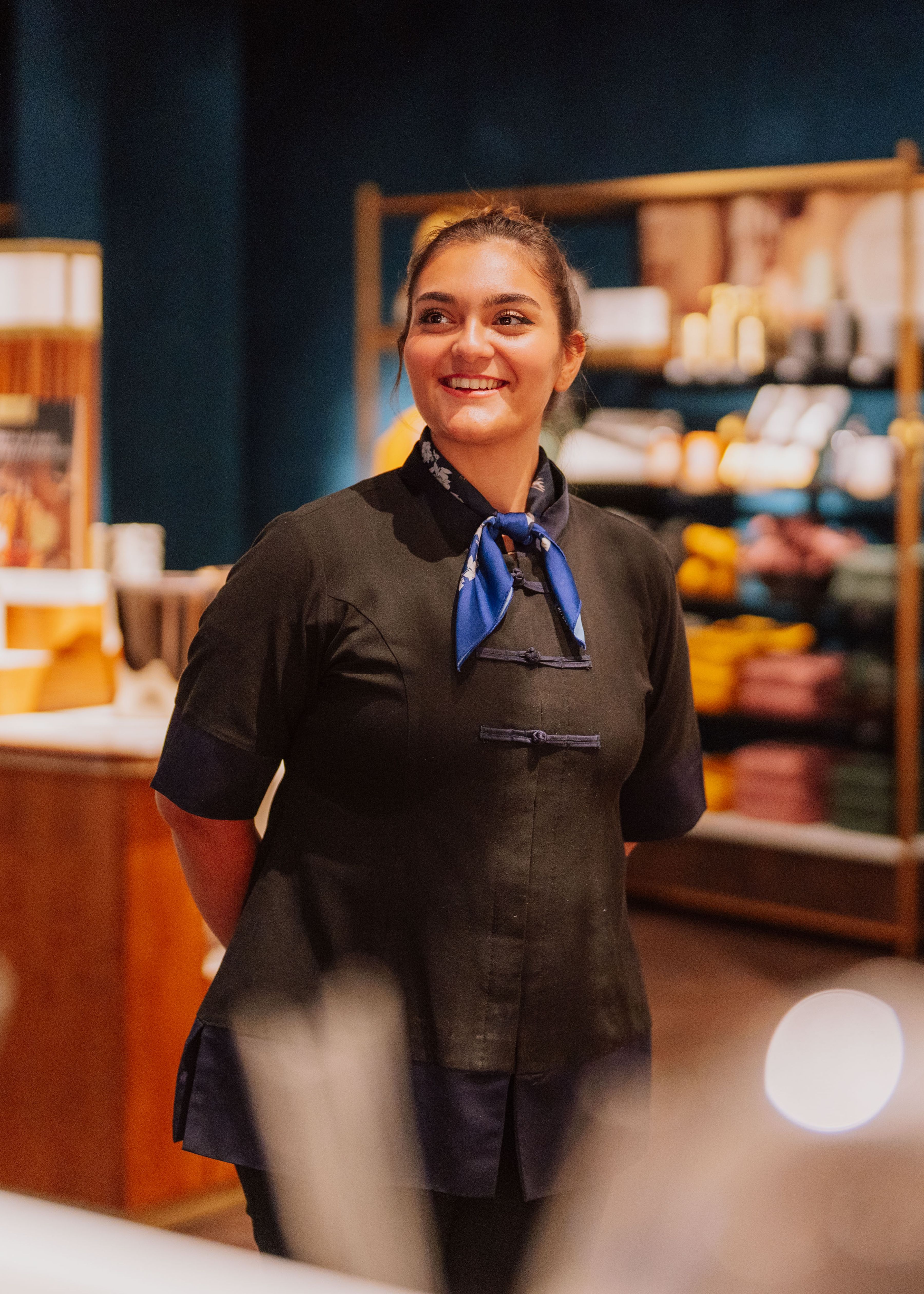 Rituals shop employee smiling