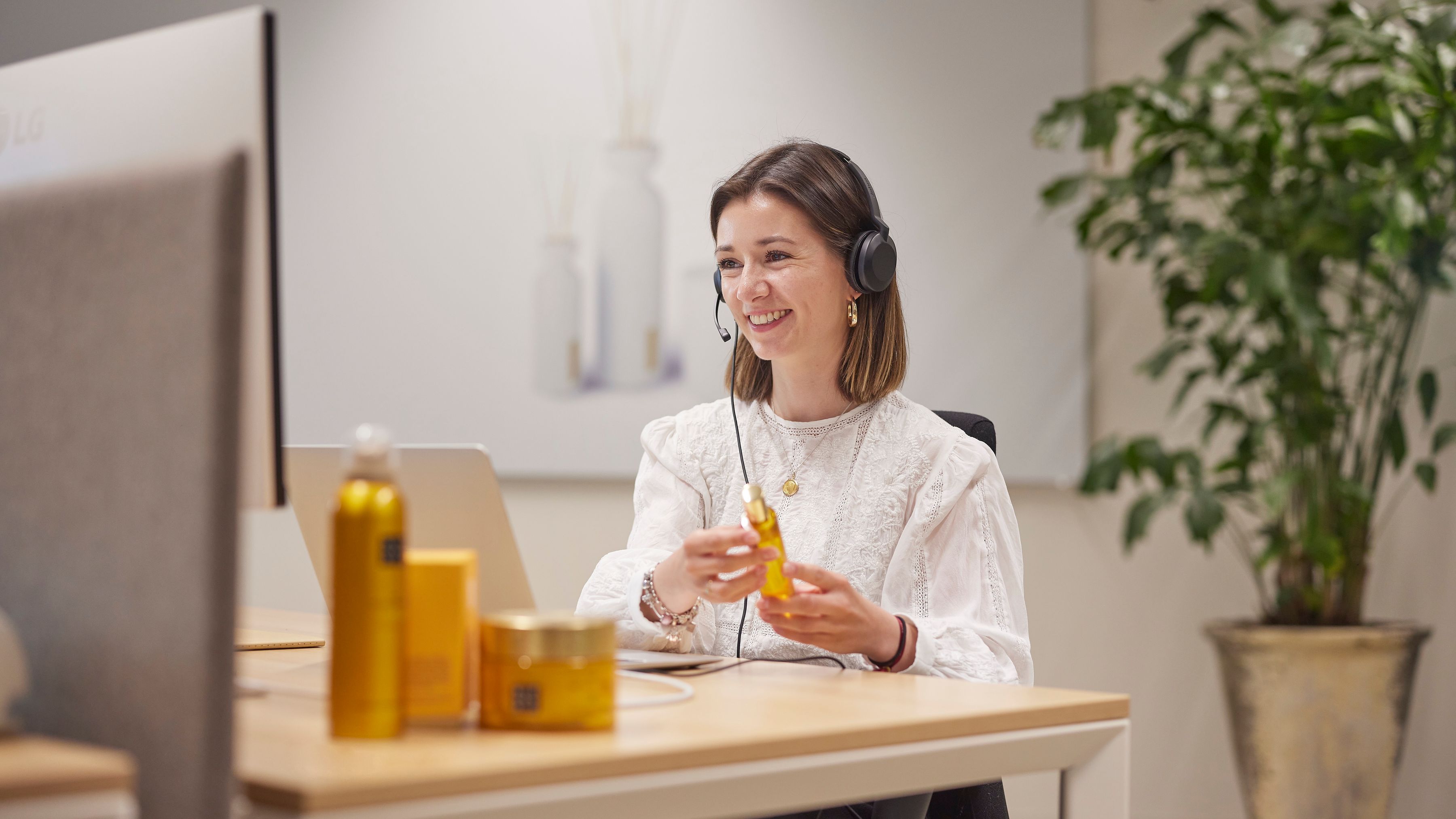 Employees at customer relations department