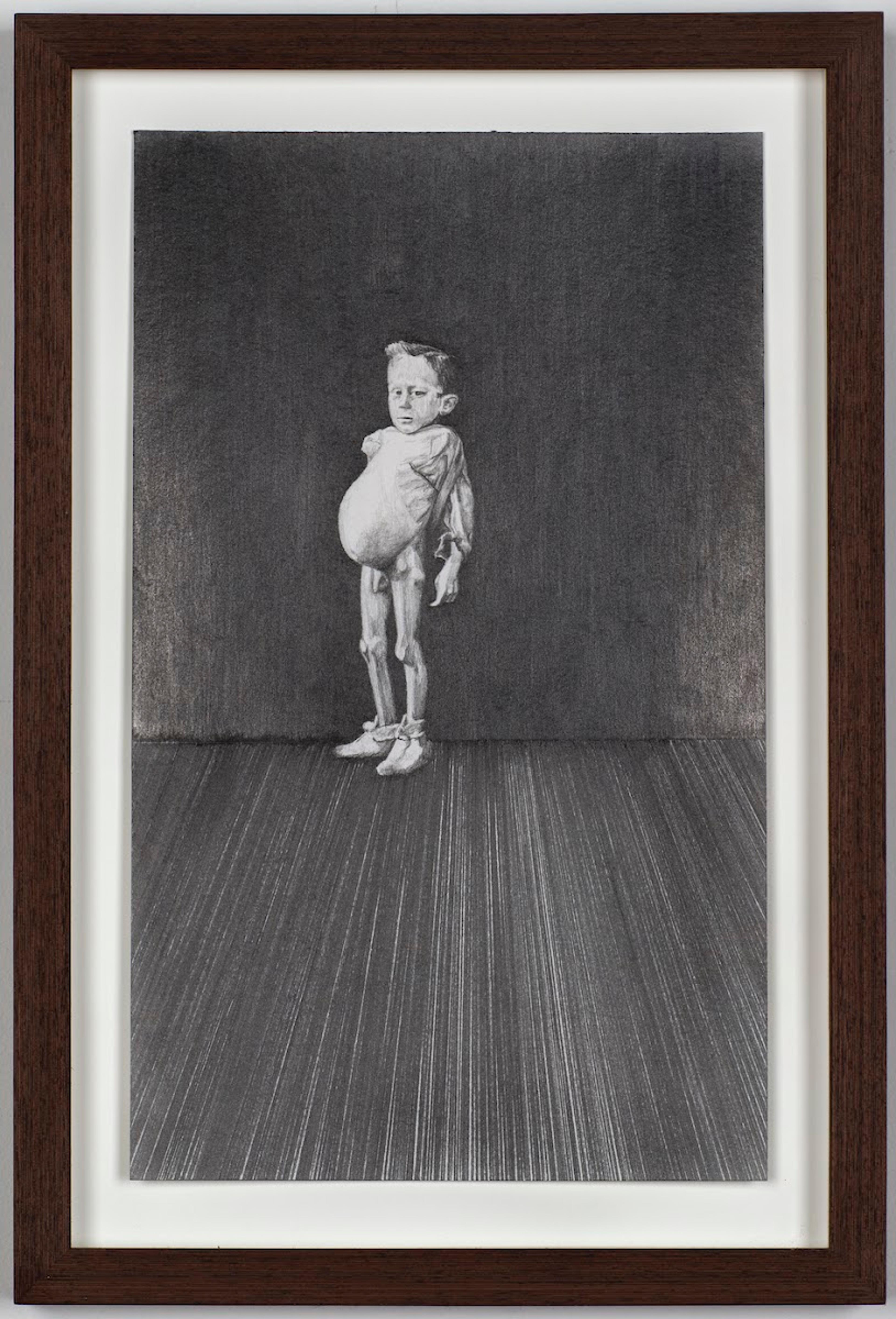 Charlotte Rostad - Burns archive, 2016, pencil on paper, 25x37cm