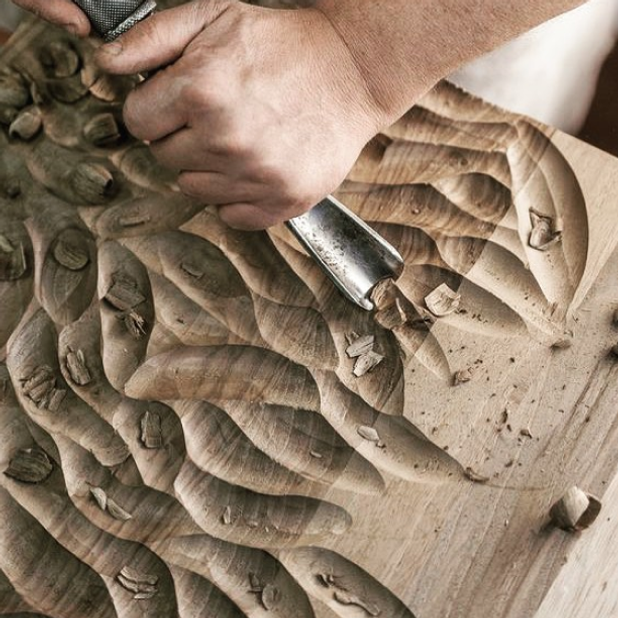 Carving wood