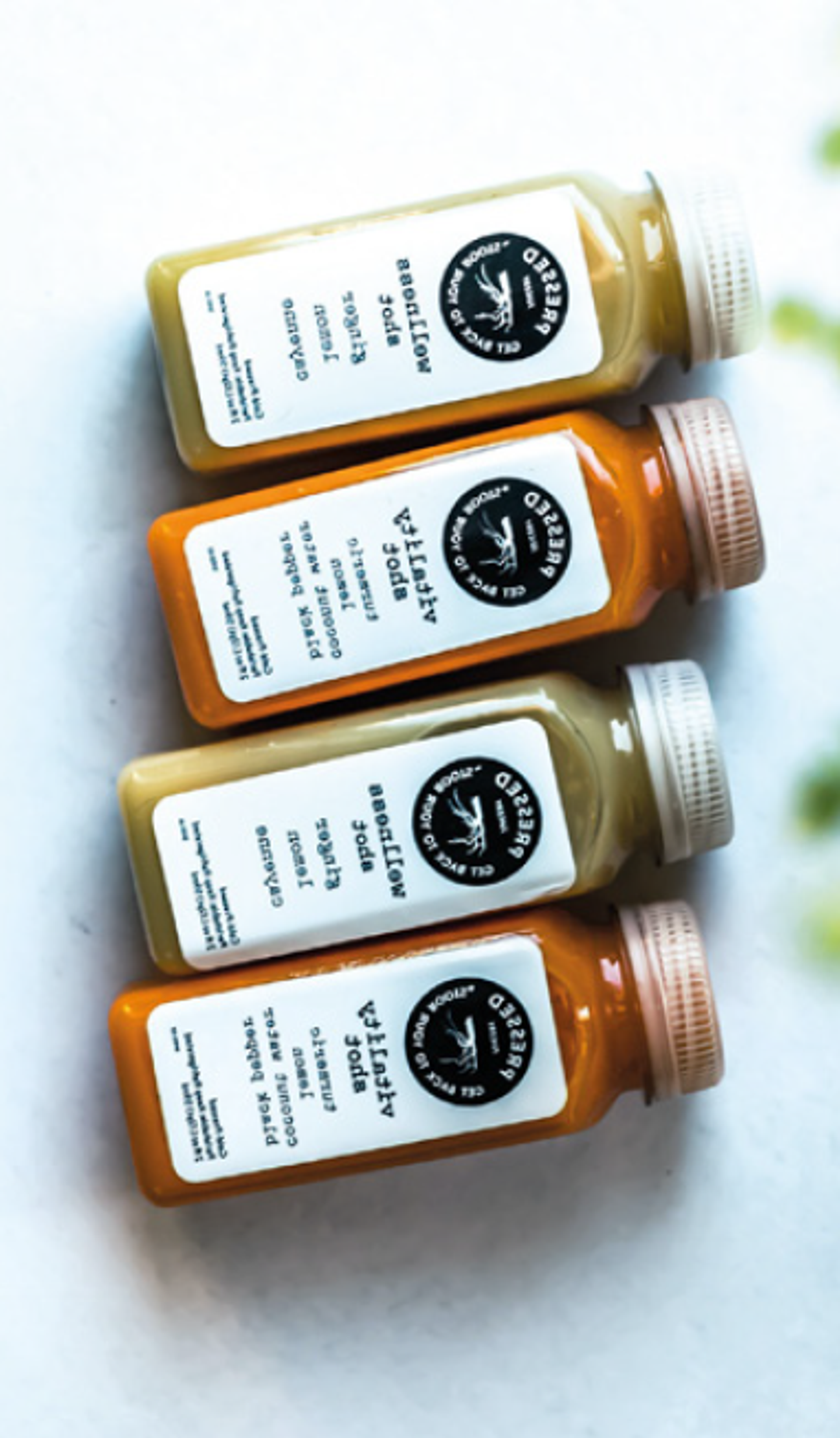 Imagem de produtos alimentícios rotulados.