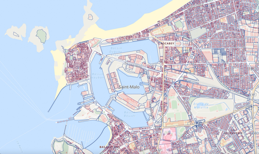 Complete Cadastral Map of France Using PMtiles