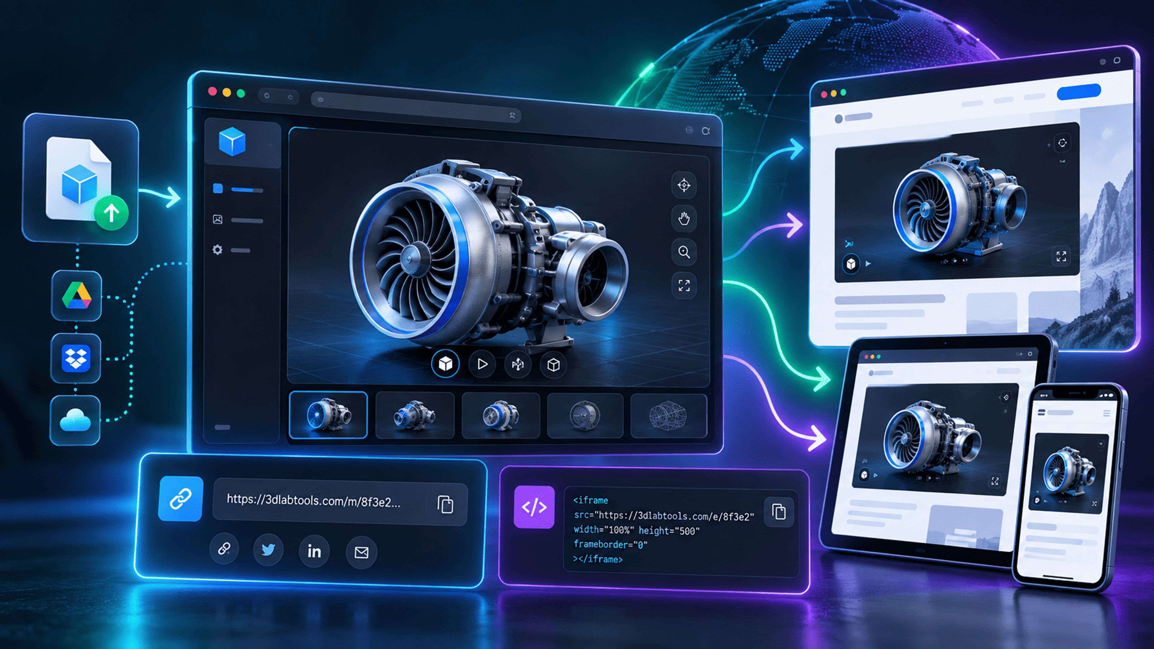 How to Share and Embed a 3D Model on a Website