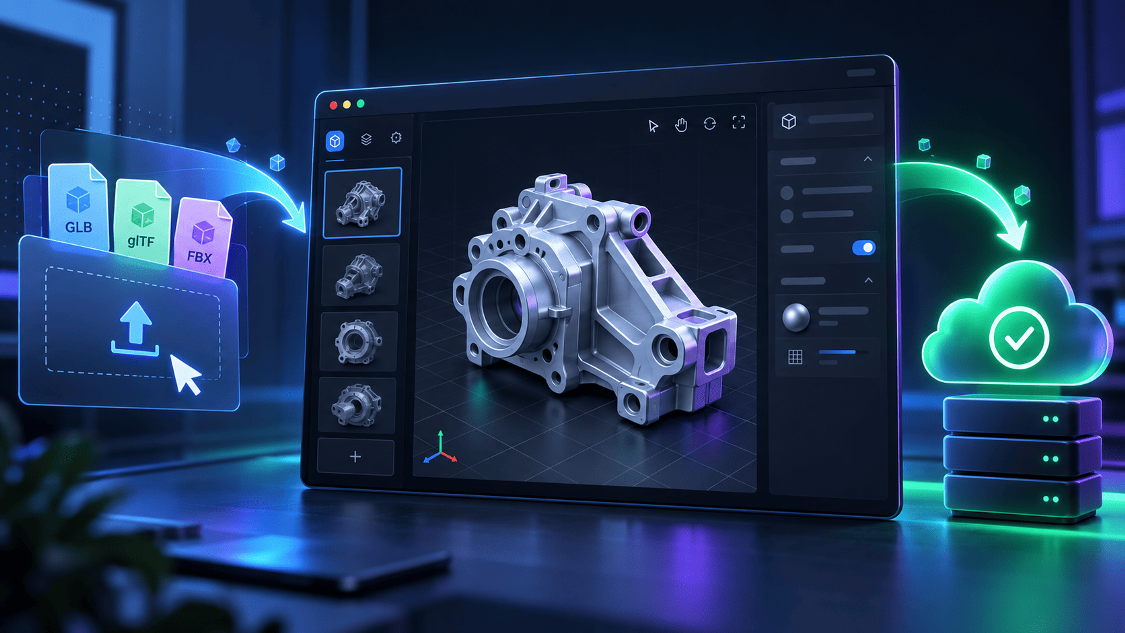 How to Upload and Save a 3D Model in 3DLabTools