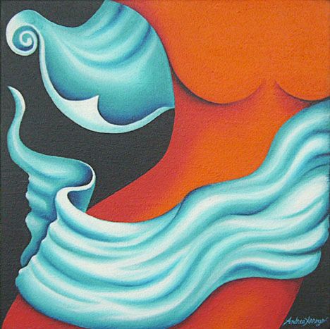 Painting of a woman by Andrea Arroyo