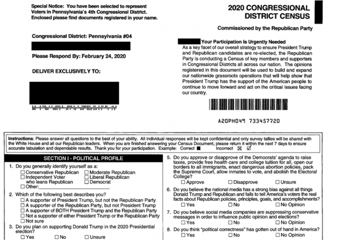 A fake census