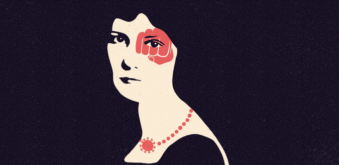 Illustration against domestic violence