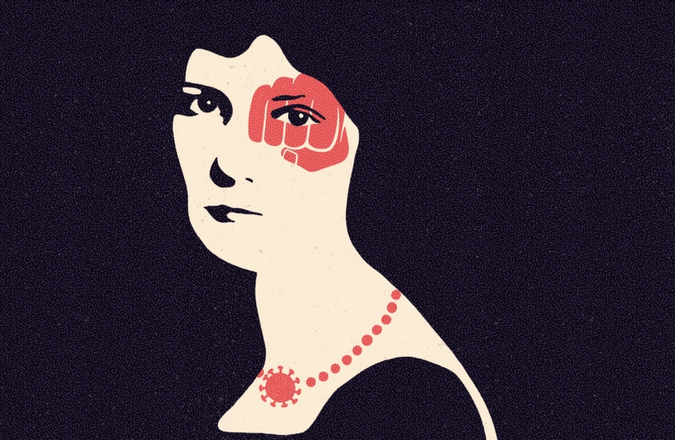 Illustration against domestic violence