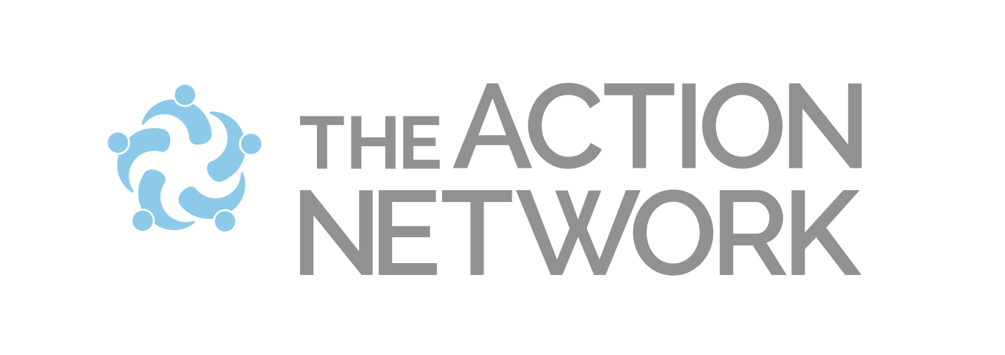 Action network. Tracker Network logo. Sia evidence Network logo. 