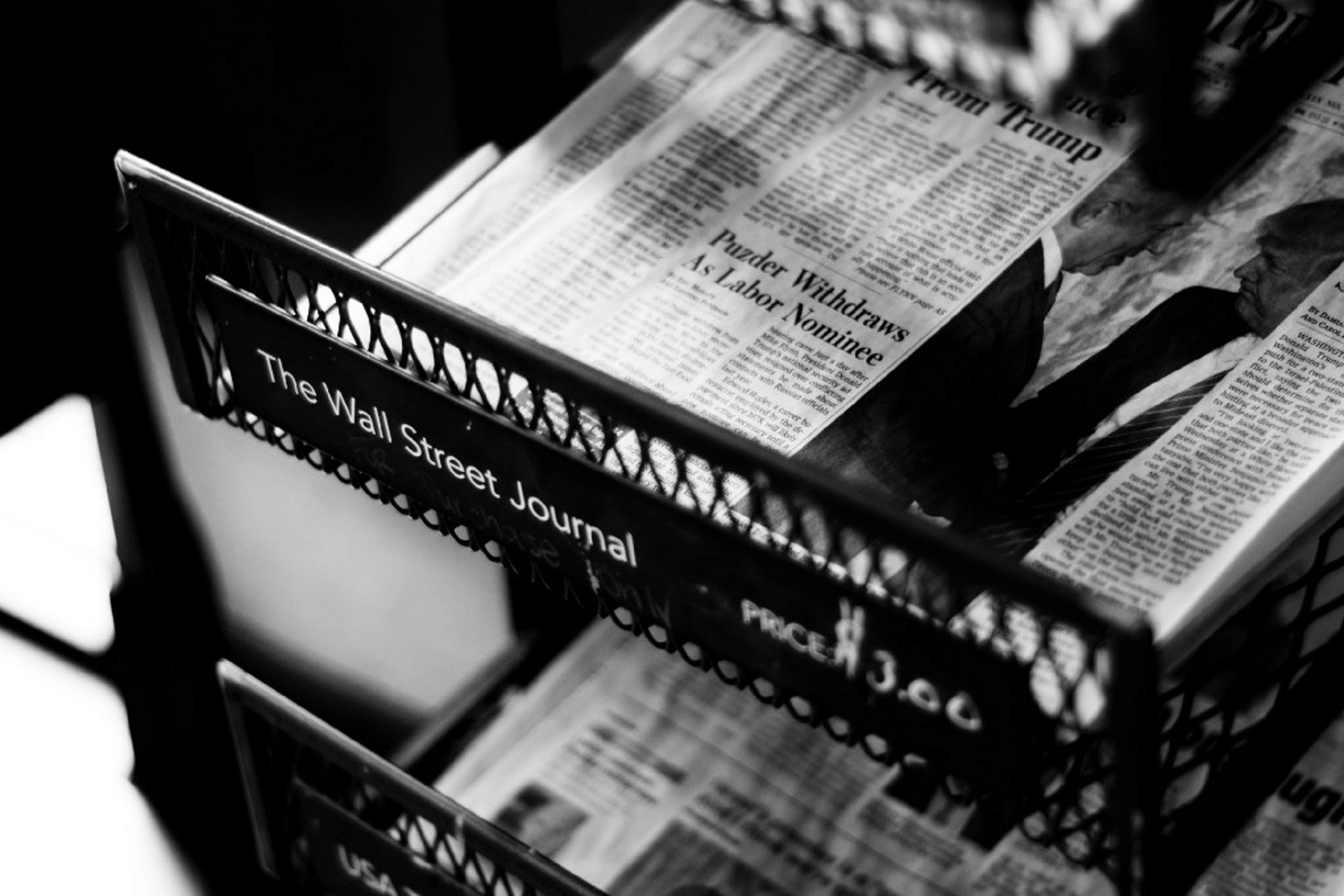 Newspapers in a newsstand