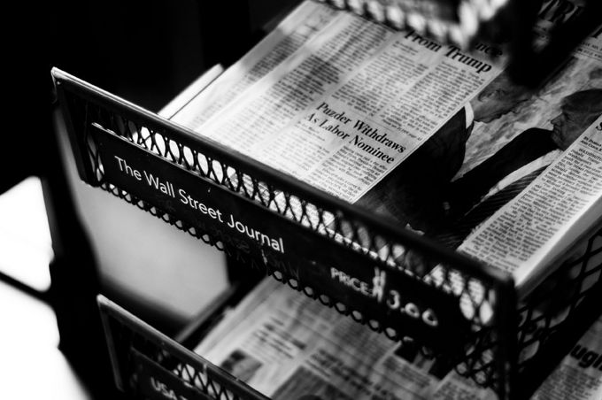 Newspapers in a newsstand