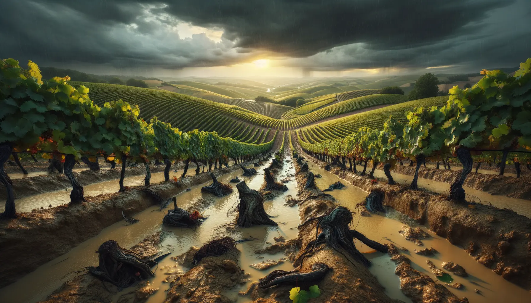 Bordeaux Vineyard 'Grubbing Up' Scheme Hampered by Adverse Weather Conditions