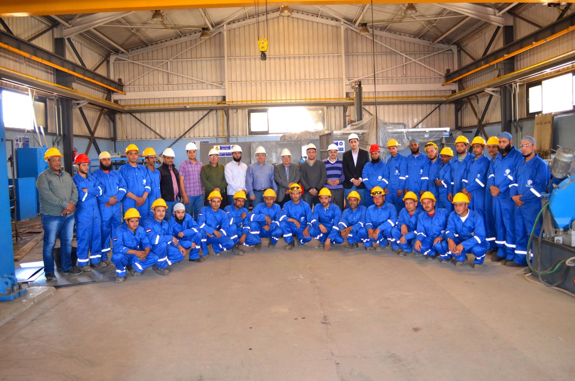 BSF manufacturing team at the Alexandria, Egypt facility