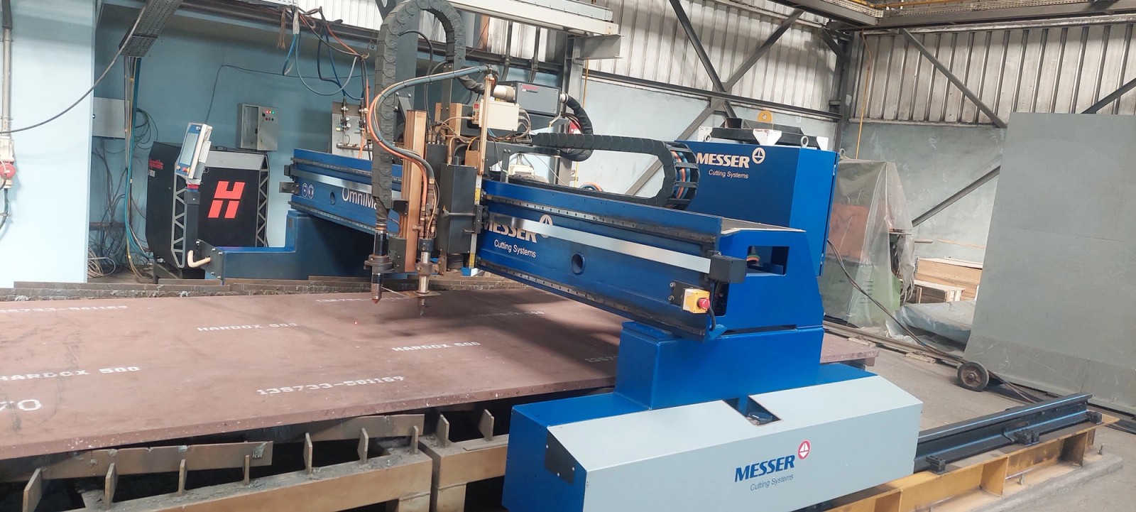CNC high-definition plasma cutting Hardox plate at BSF