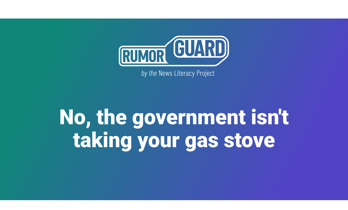 No, the government isn't taking your gas stove