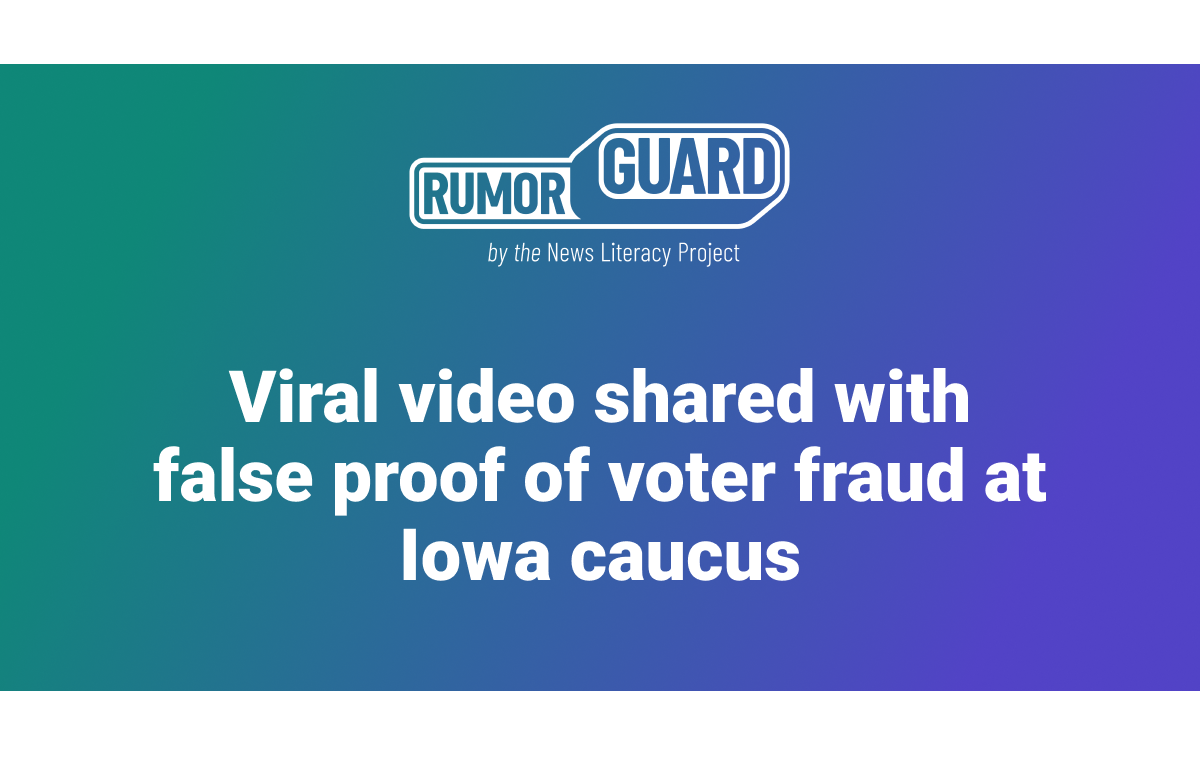 Fraud Iowa Code Viral video shared with false proof of voter fraud at Iowa caucus