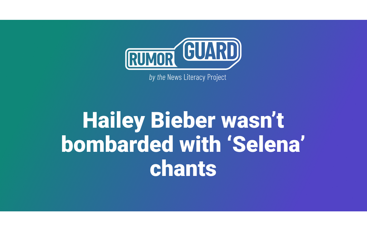 Hailey Bieber wasn’t bombarded with ‘Selena’ chants