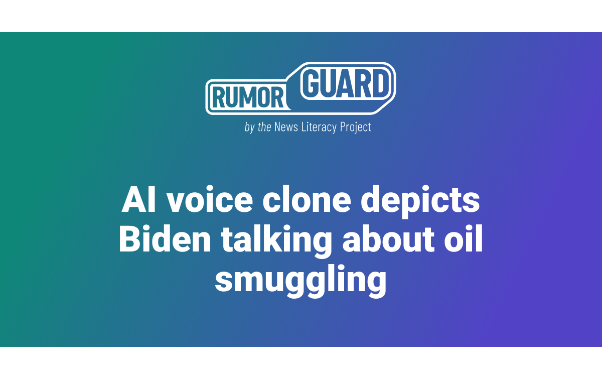 AI voice clone depicts Biden talking about oil smuggling