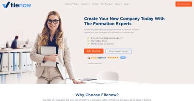 Filenow website screenshot