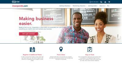 Incorporate.com website screenshot