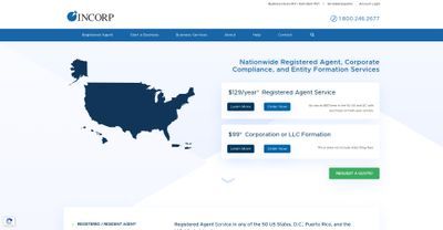 Incorp website screenshot