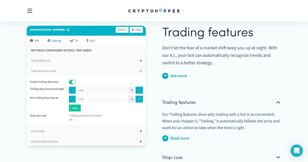 Crypto Trading Features | Automate & Optimize with Cryptohopper