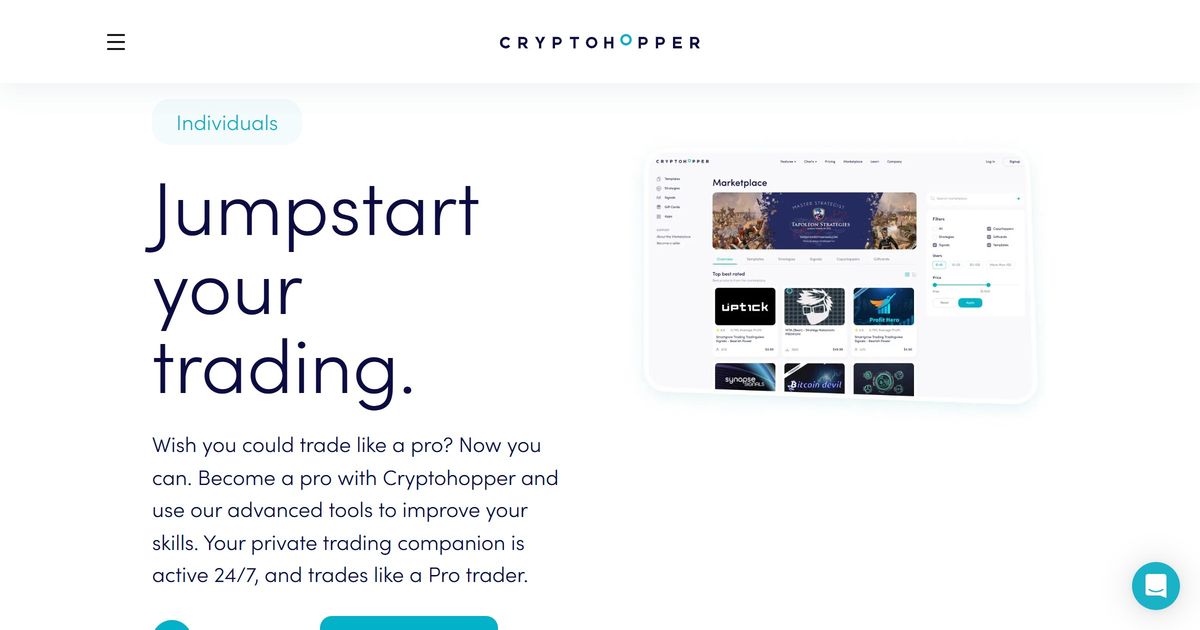 Crypto Trading Bot for Individuals | Trade Like a Pro | Cryptohopper