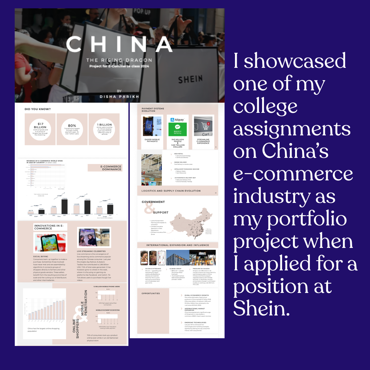 How you can leaverage college/ personal projects and make them part of your portfolio