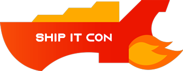 ship it con (ship it conference) orange ship logo