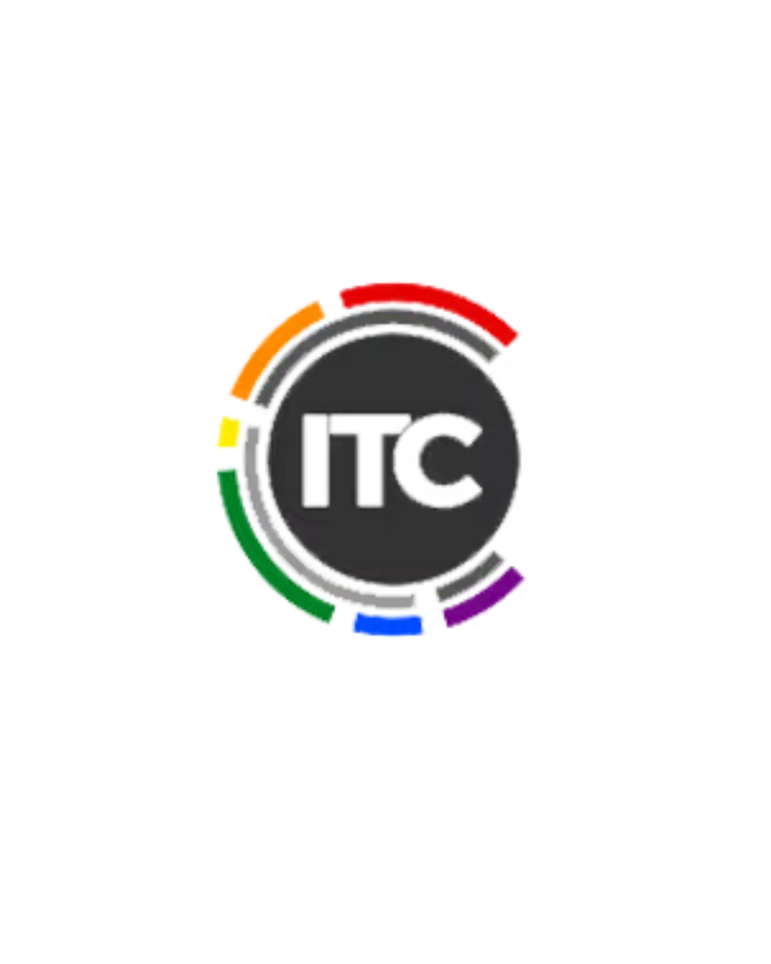 irish tech community (ITC) logo with pride colors