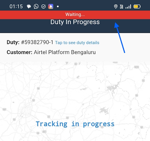 duty in progress