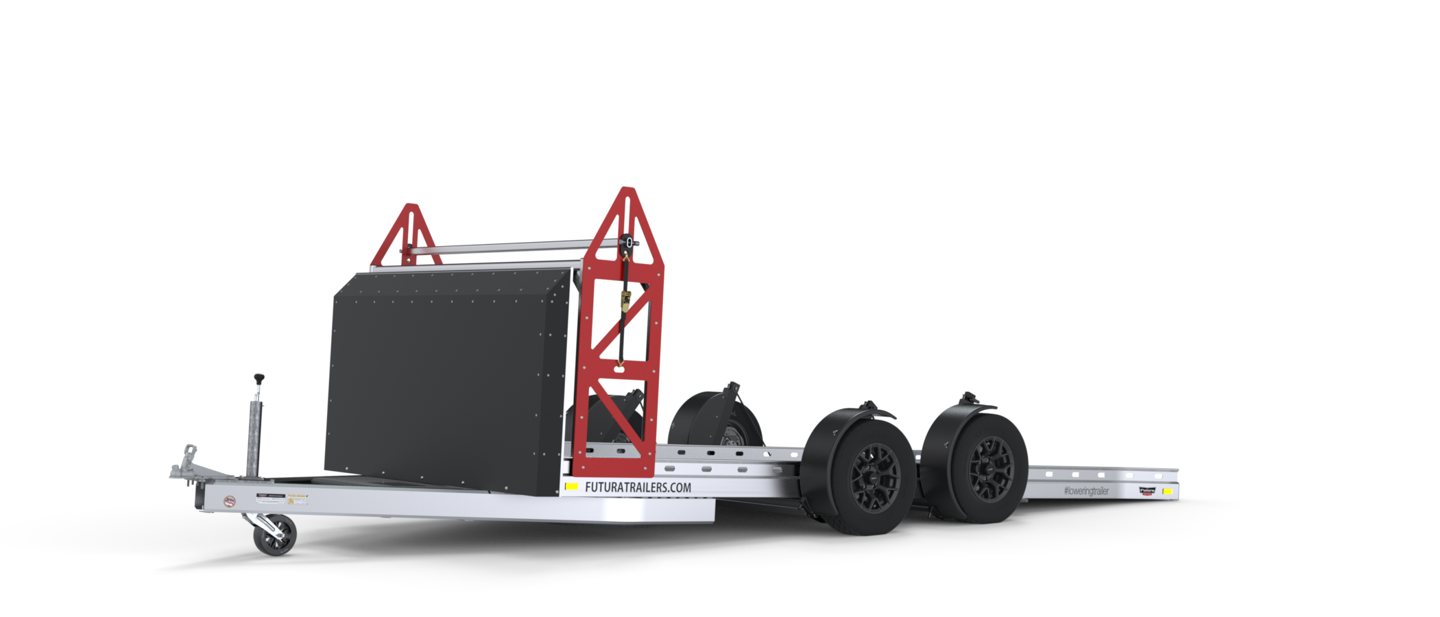 Futura Super Sport Trailer with Rock Guard and Tire Rack equipped