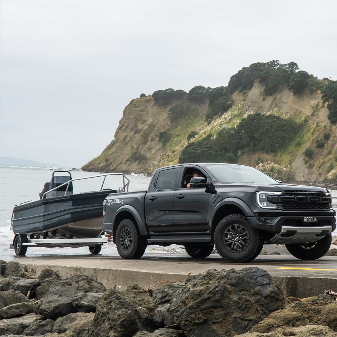 Futura S505-TRD with Stabicraft boat in New Zealand