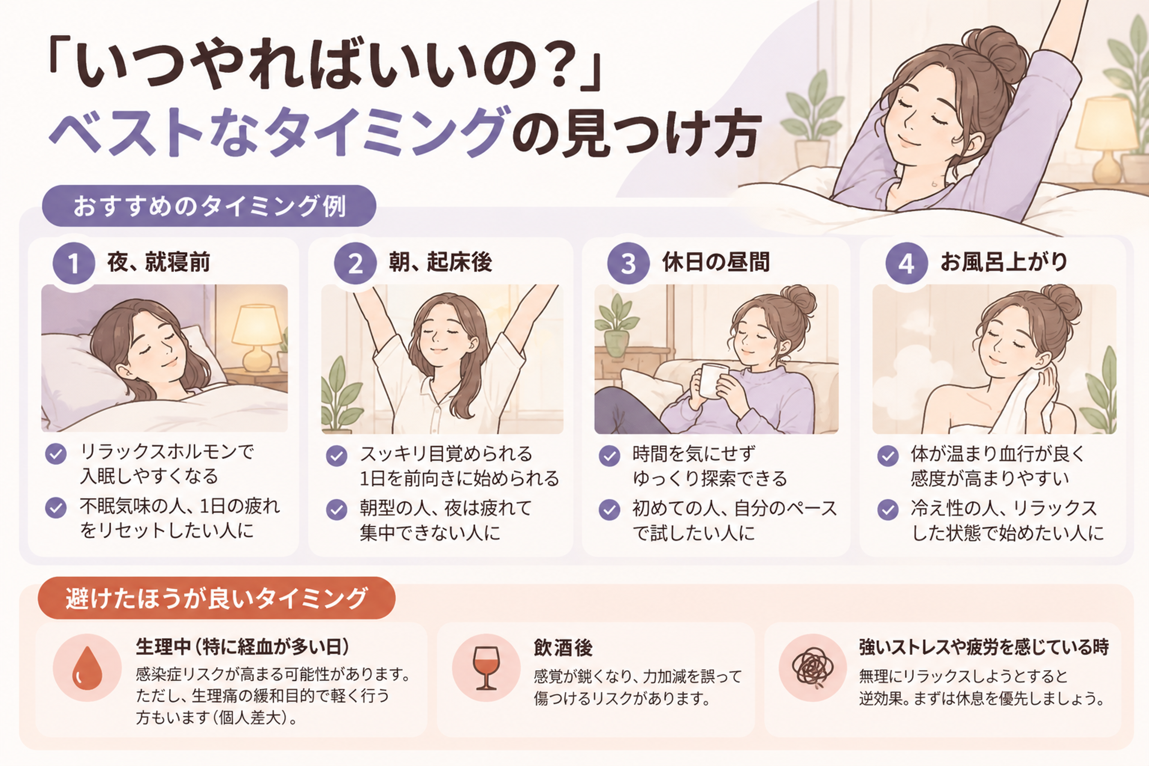 自分に合うタイミングの見つけ方