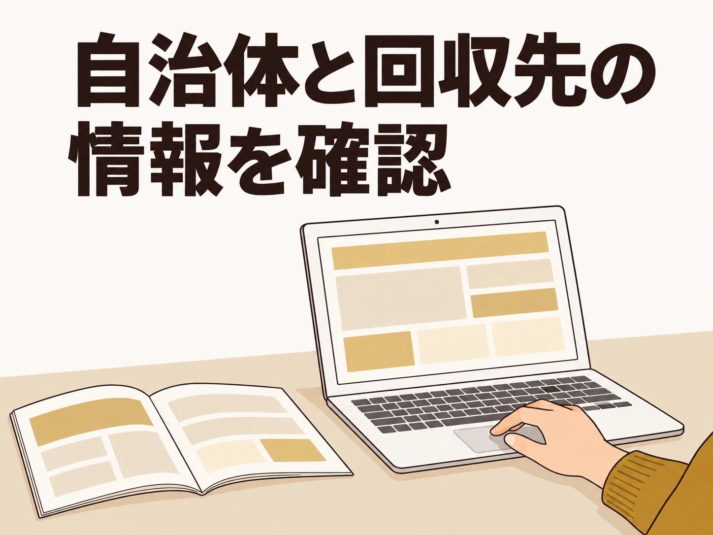 出す前に、自治体や回収先の公式情報を確かめます。