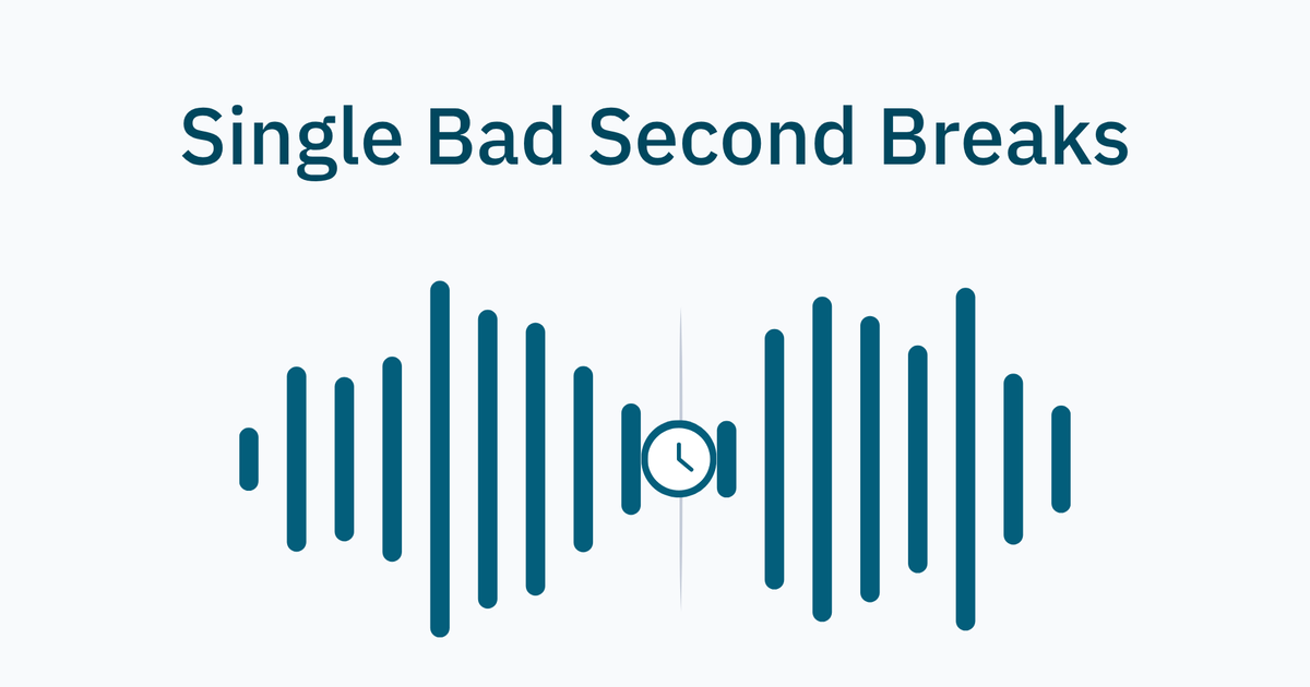 A Single Bad Second Breaks Voice AI