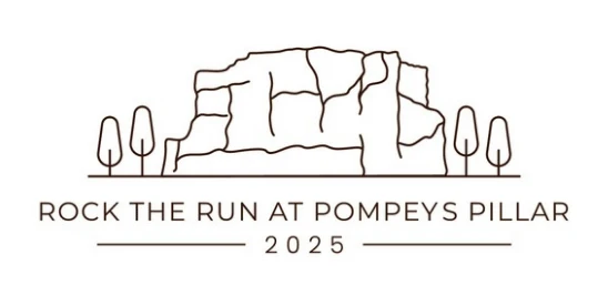 The Friends Of Pompeys Pillar's Run the Rock 5K logo