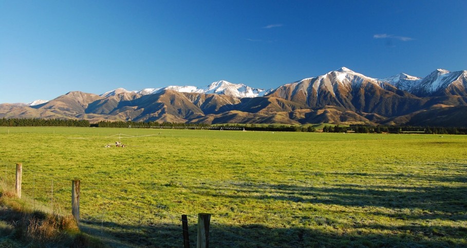 Canterbury Plains with Southern Alps