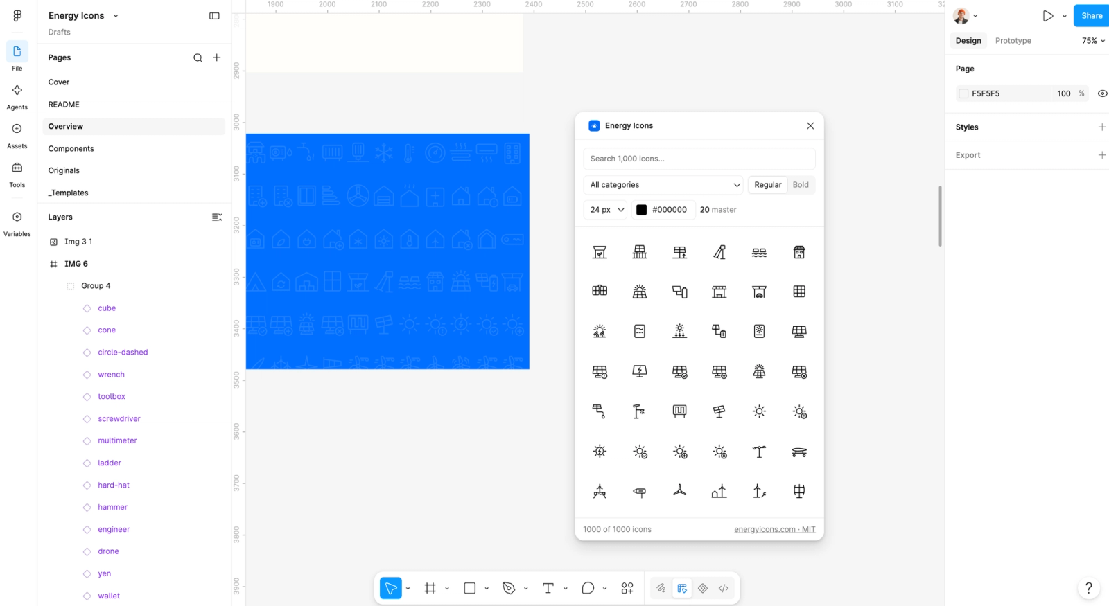 Showing a Figma plug in