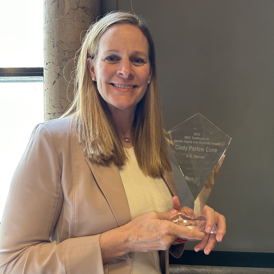 U.S. Soccer President Cindy Parlow Cone Named Recipient of Women Business Collaborative’s Trailblazer in Gender Equity and Diversity Award