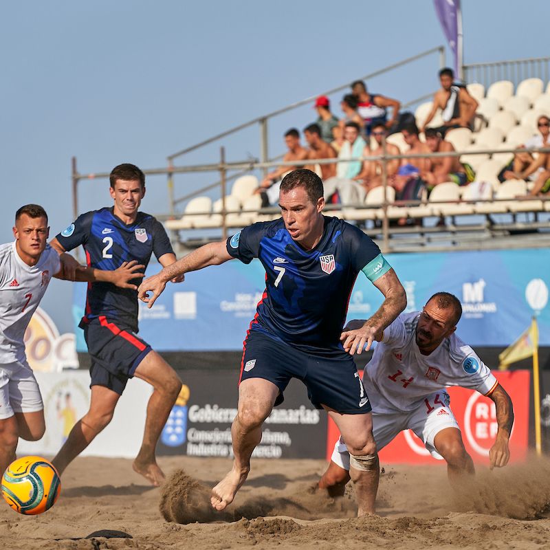 U.S. Beach Soccer Men’s National Team Fall To Host Spain 6-2 In Mundialito Opener