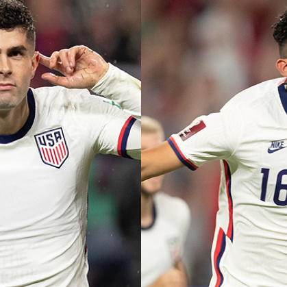 CHRISTIAN PULISIC VOTED 2021 BIOSTEEL MALE POTY RICARDO PEPI VOTED 2021 CHIPOTLE YOUNG MALE POTY
