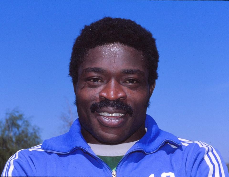 Atuegbu during his time with the Edmonton Drillers of the NASL