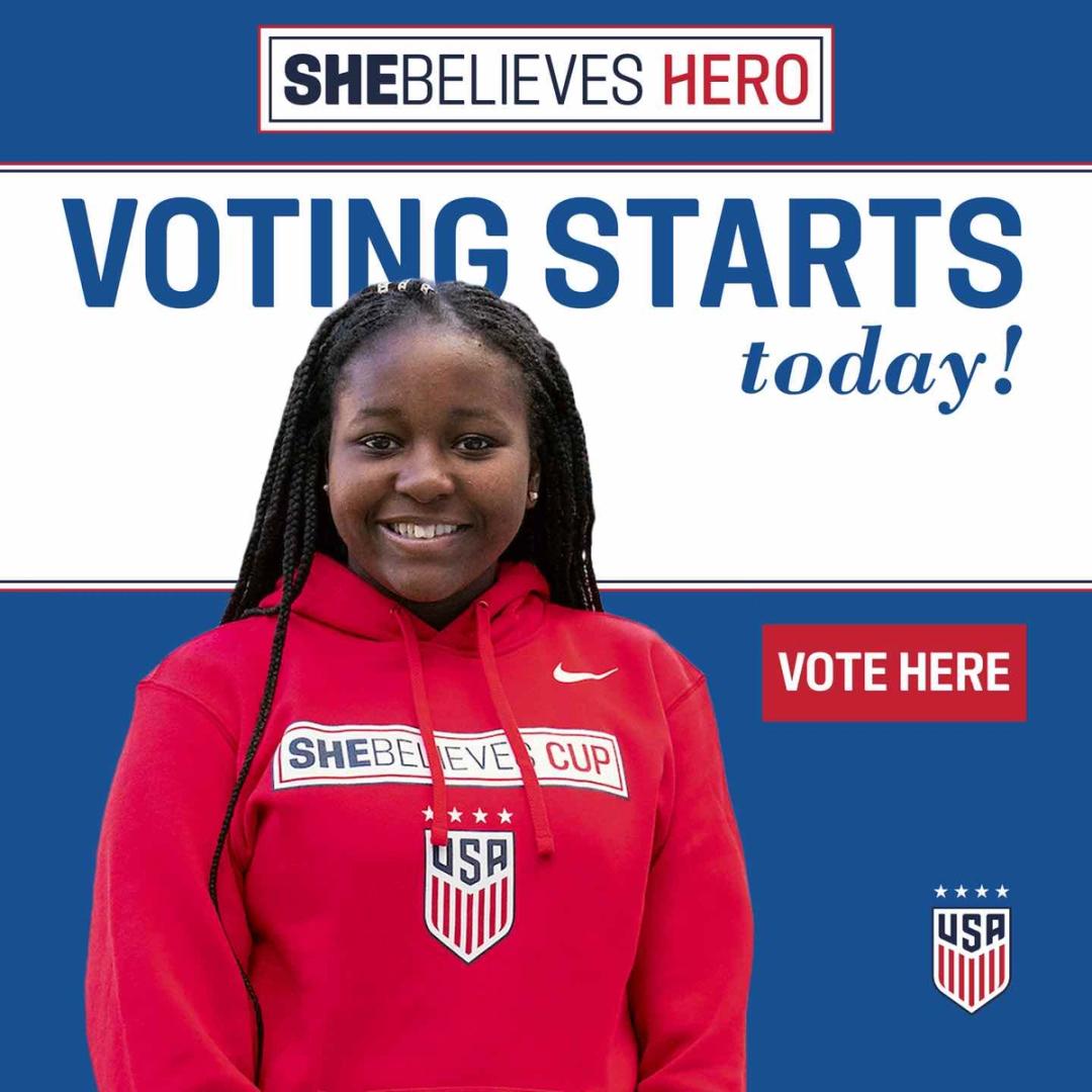 Five Finalists Selected for 2021 SheBelieves Hero Contest