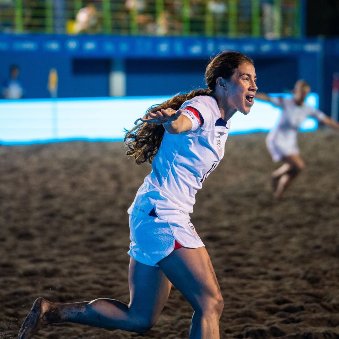 Samantha Martinez Hat Trick Pushes Beach WNT to 5-2 Win against El Salvador