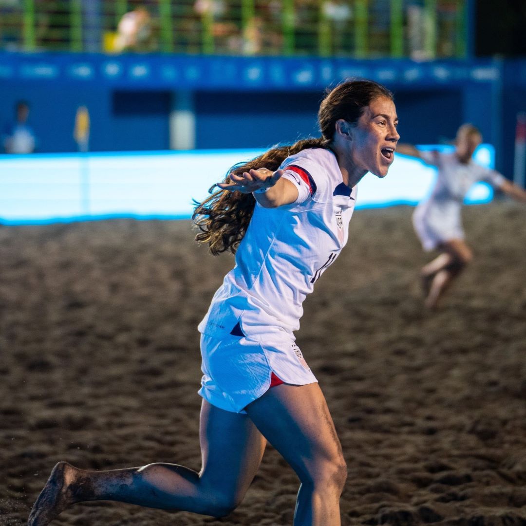 Samantha Martinez Hat Trick Pushes Beach Wnt To 5 2 Win Against El Salvador