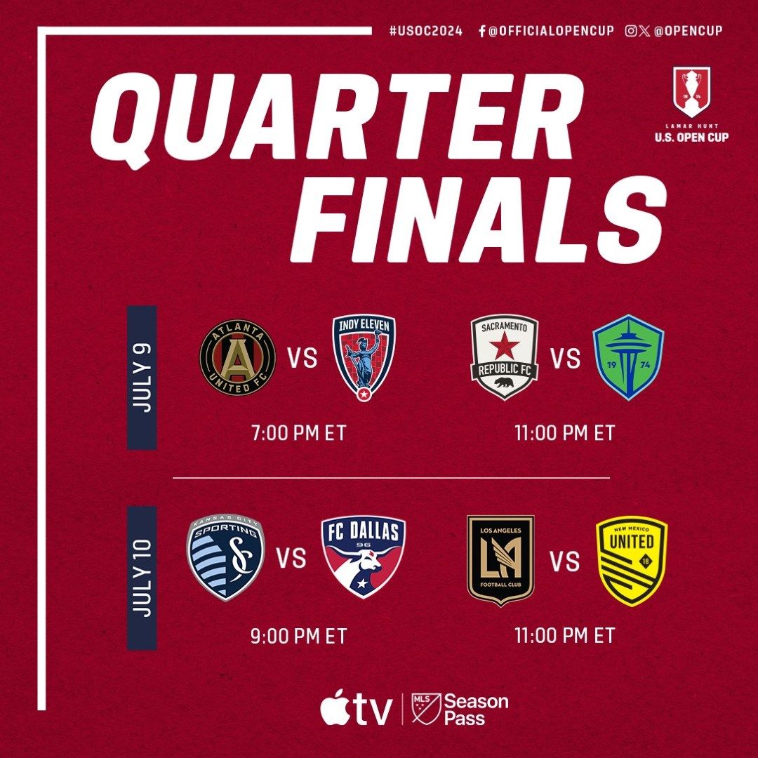 Introduction of Video Assistant Referees (VAR) to 2024 Lamar Hunt U.S. Open Cup Begins with Quarterfinals Tuesday & Wednesday